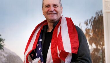 Marc Fogel attends Penguins-Blue Jackets game