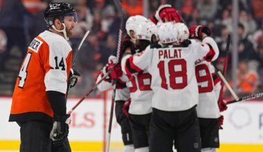 Cody Glass scores in New Jersey debut as Devils defeat Philadelphia Flyers, 3-1