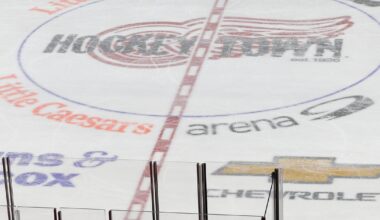 Detroit Red Wings revive "Hockeytown" at center ice to celebrate team's 100th season