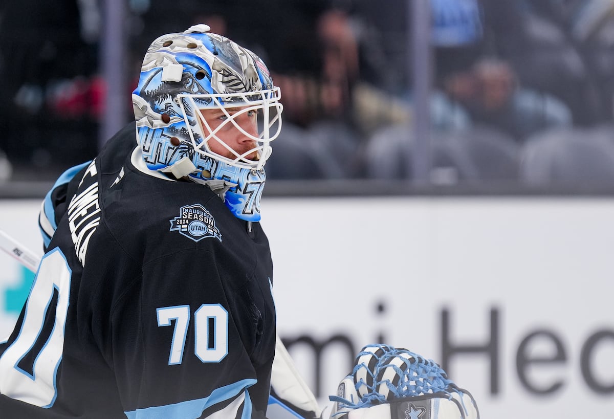 Karel Vejmelka got new Utah Mammoth equipment. Here's how it was made.