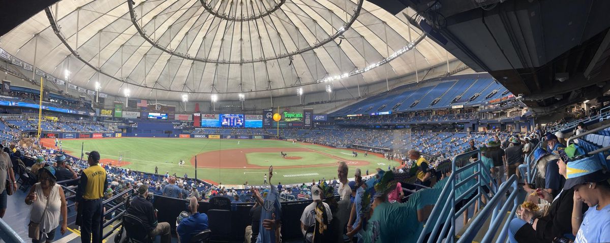 Section L117, Row PP, Seat 5. Tropicana Field. May 26, 2023.