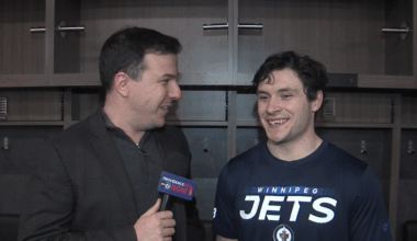 Wakefield's Parker Ford scores in NHL debut for Jets against hometown Bruins