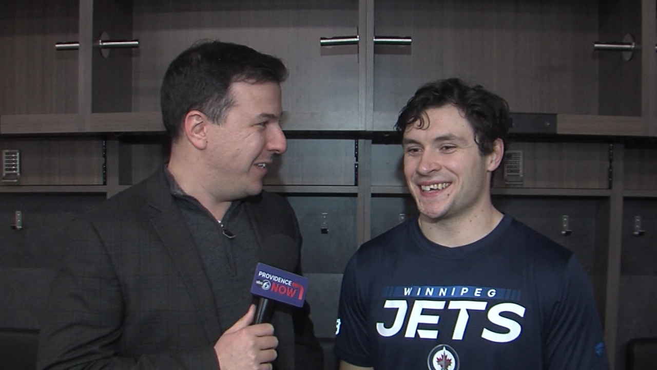 Wakefield's Parker Ford scores in NHL debut for Jets against hometown Bruins