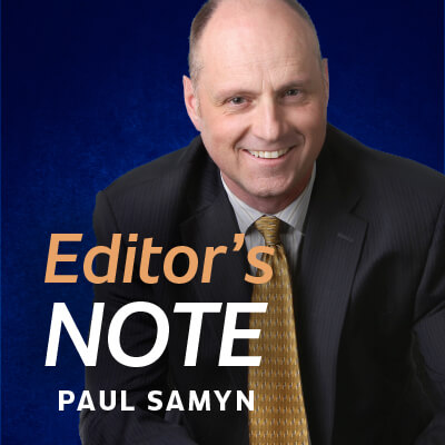 Sign up for Paul Samyn | Editor's Note