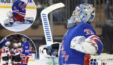 Rangers' Igor Shesterkin implodes for career-high fifth straight loss as Devils win