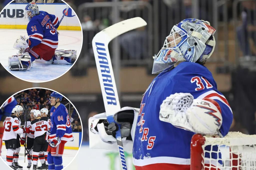 Rangers' Igor Shesterkin implodes for career-high fifth straight loss as Devils win