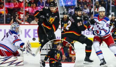 Rangers' win streak ends at three after tough loss to Flames