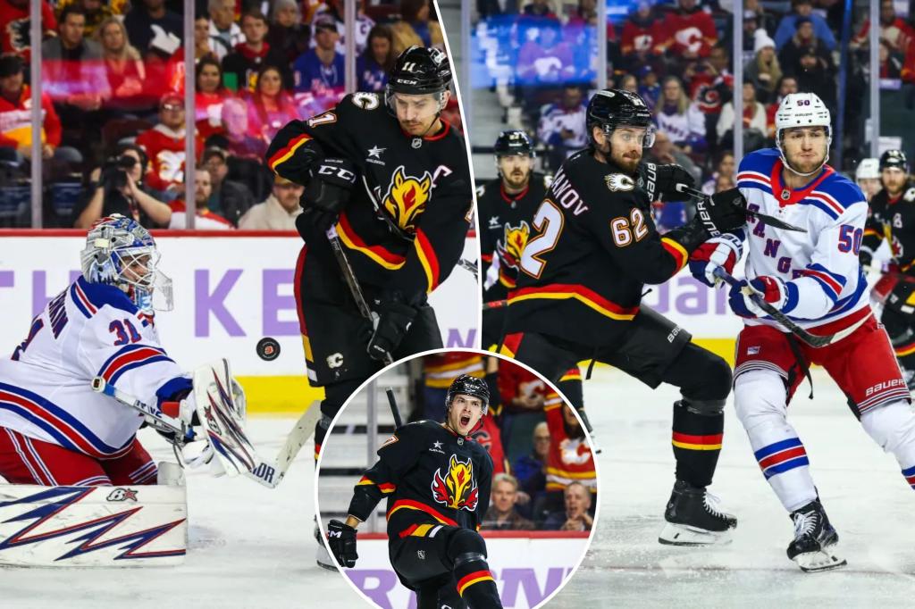 Rangers' win streak ends at three after tough loss to Flames