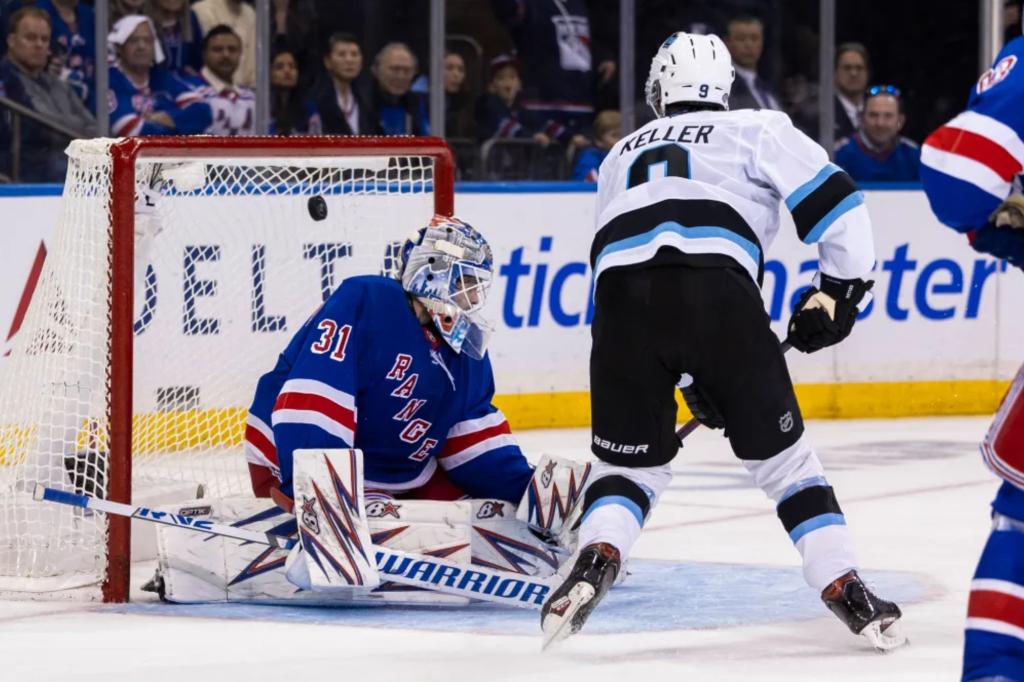 Rangers fall in overtime in high-scoring shootout loss to Utah