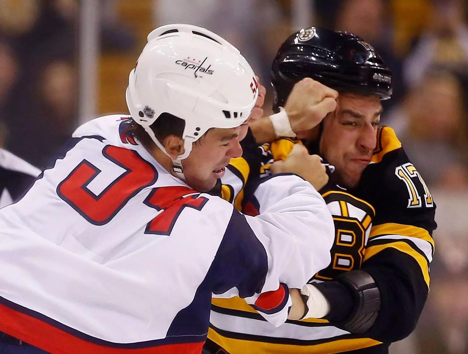 NHL-Washington Capitals v Boston Bruins