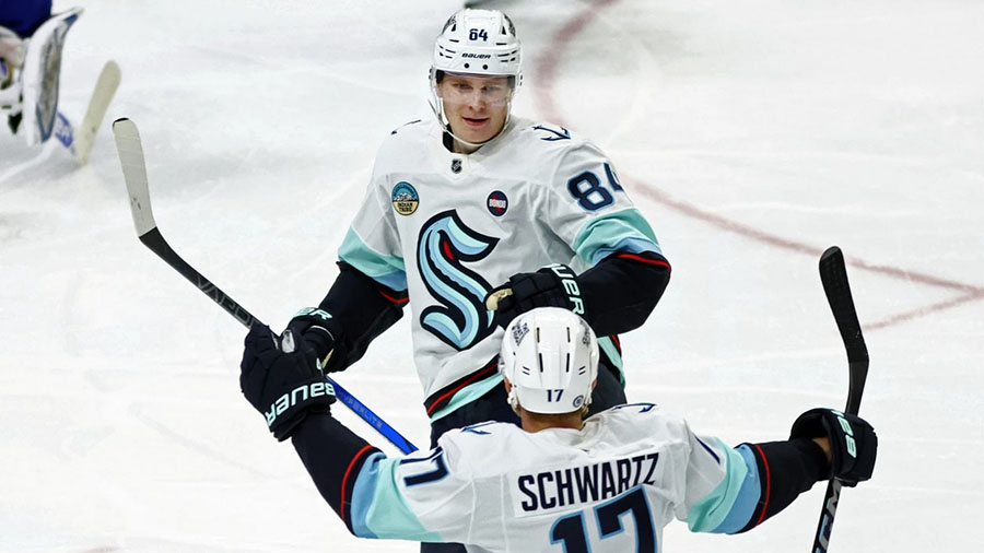 Kakko scores 2 in 3rd period, Seattle Kraken beat Sabres 6-2