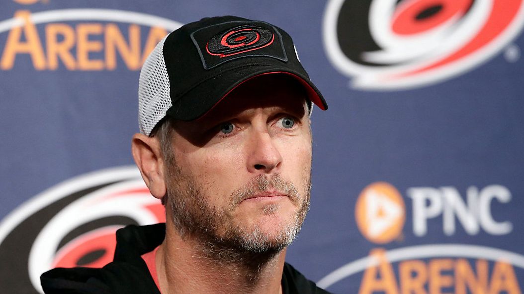 Carolina Hurricanes owner and CEO Tom Dundon takes questions May 9, 2018, in Raleigh, N.C. (AP File Photo/Gerry Broome)