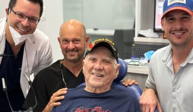 101-year-old WWII Veteran receives free dental care from this organization