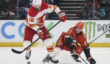 Gauthier scores late in 3rd and in OT to lift the Ducks past the Flames, 4-3