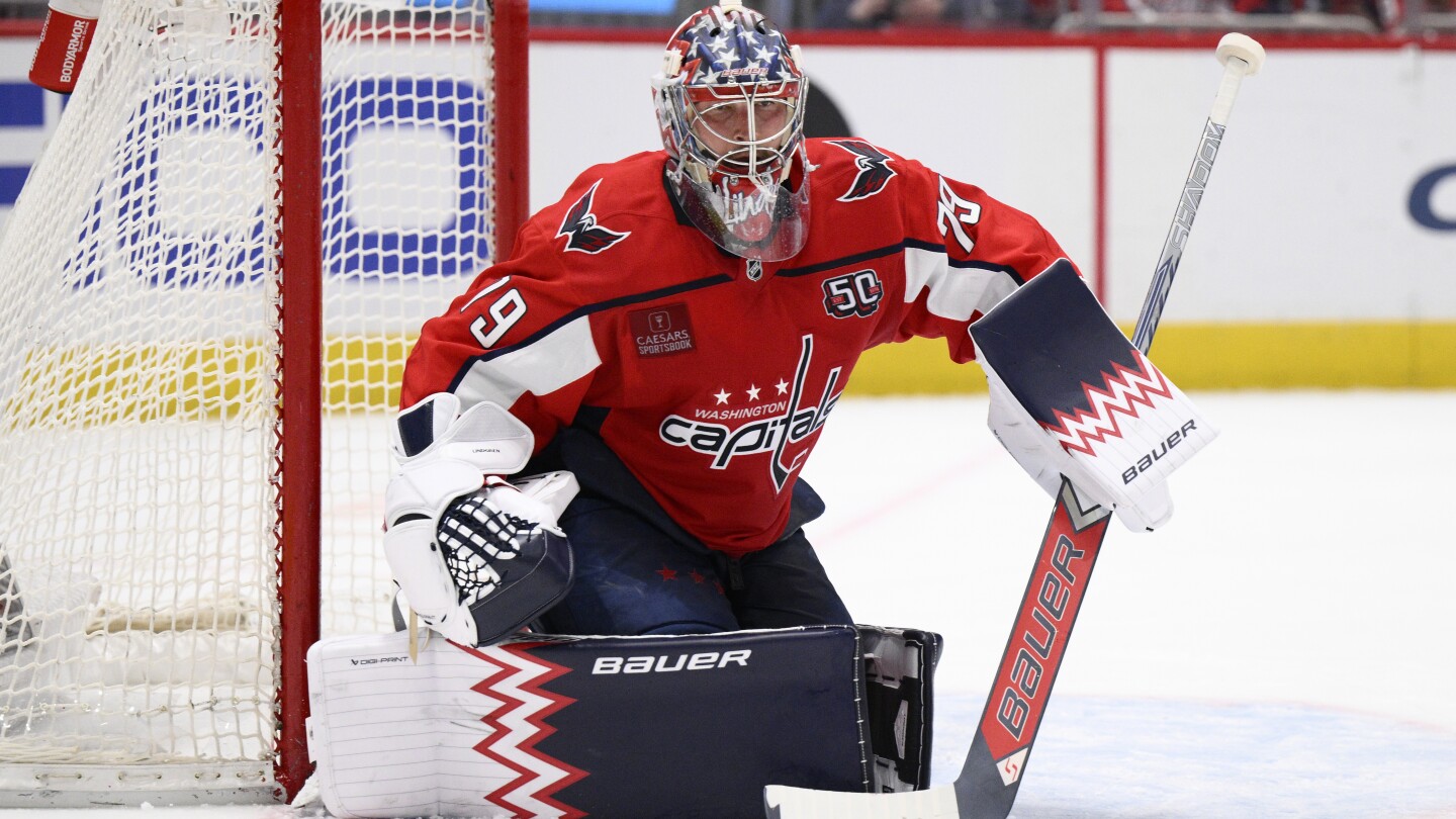 Capitals sign goaltender Charlie Lindgren to a 3-year, $9 million extension
