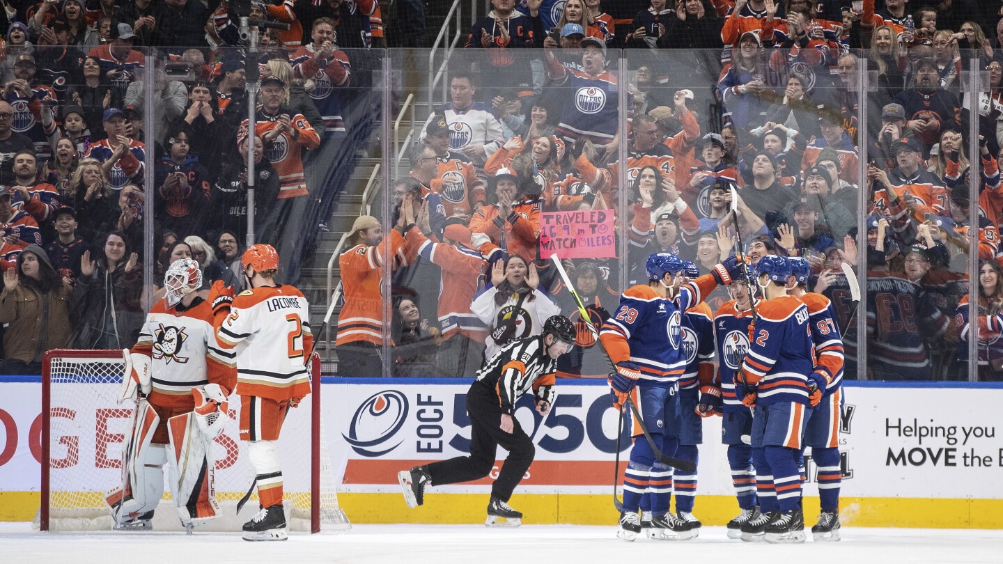 Draisaitl scores late as Oilers beat Ducks 3-2 for 2nd straight win