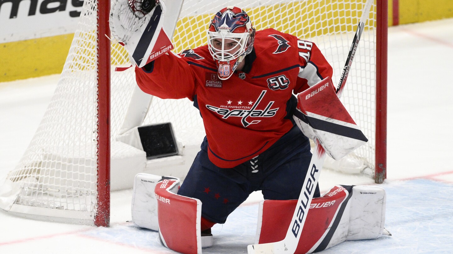 Washington Capitals sign goalie Logan Thompson to a 6-year, $35.1 million contract
