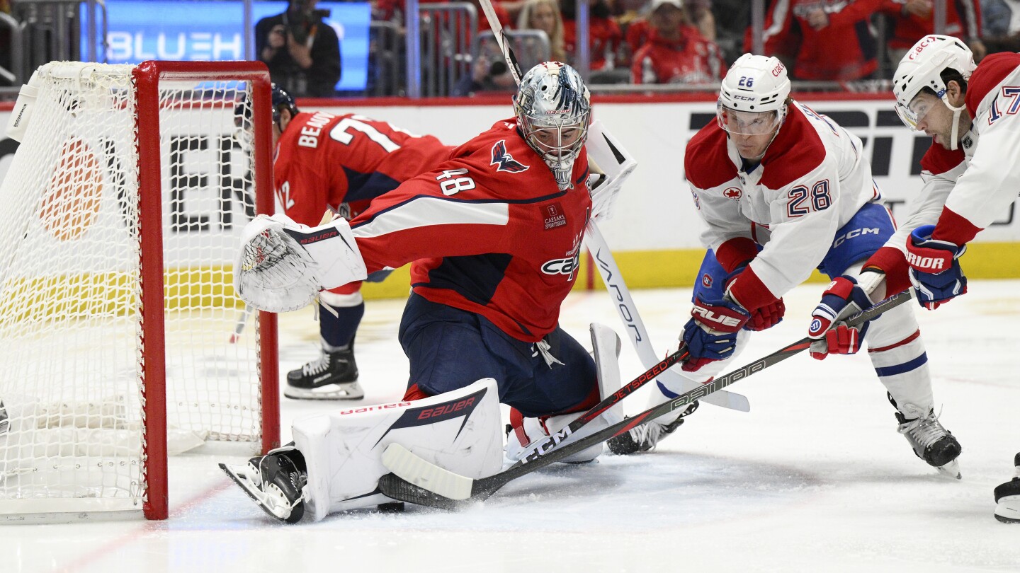Thompson dazzles late as the Capitals beat the Canadiens in Game 2 to take a 2-0 series lead