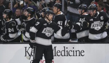 Kings beat Sharks in home opener coming off long road trip