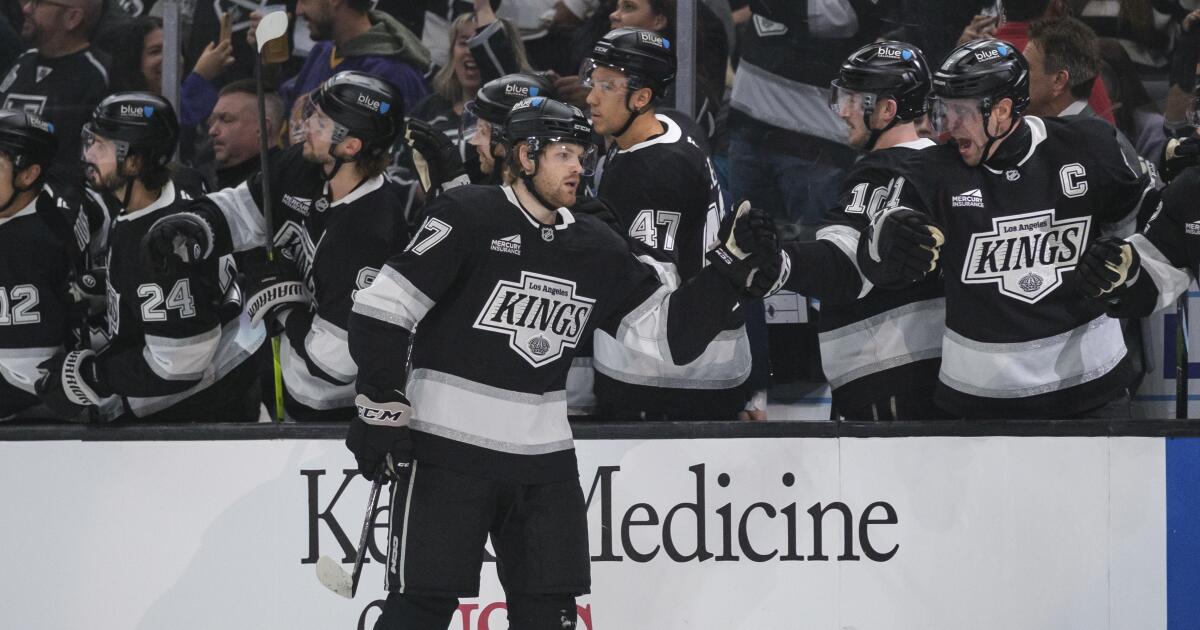 Kings beat Sharks in home opener coming off long road trip