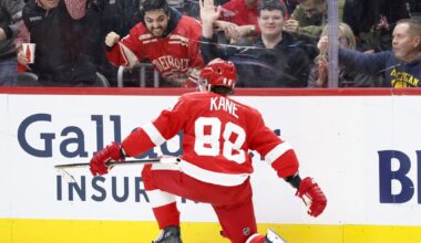 Patrick Kane's goal late in overtime gives the Red Wings a win over the Ducks