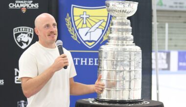 Cathedral grad Nate Schmidt overwhelmed by turnout to see Stanley Cup in St. Cloud
