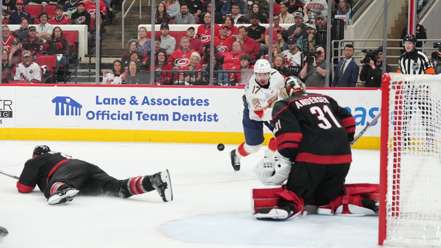 Hurricanes go back to Frederik Andersen in net for Game 4 of East finals against Panthers