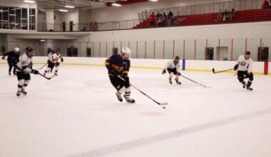 Firefighters face off in ice hockey tourney for charity