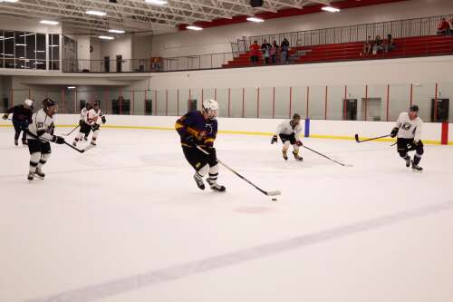Firefighters face off in ice hockey tourney for charity