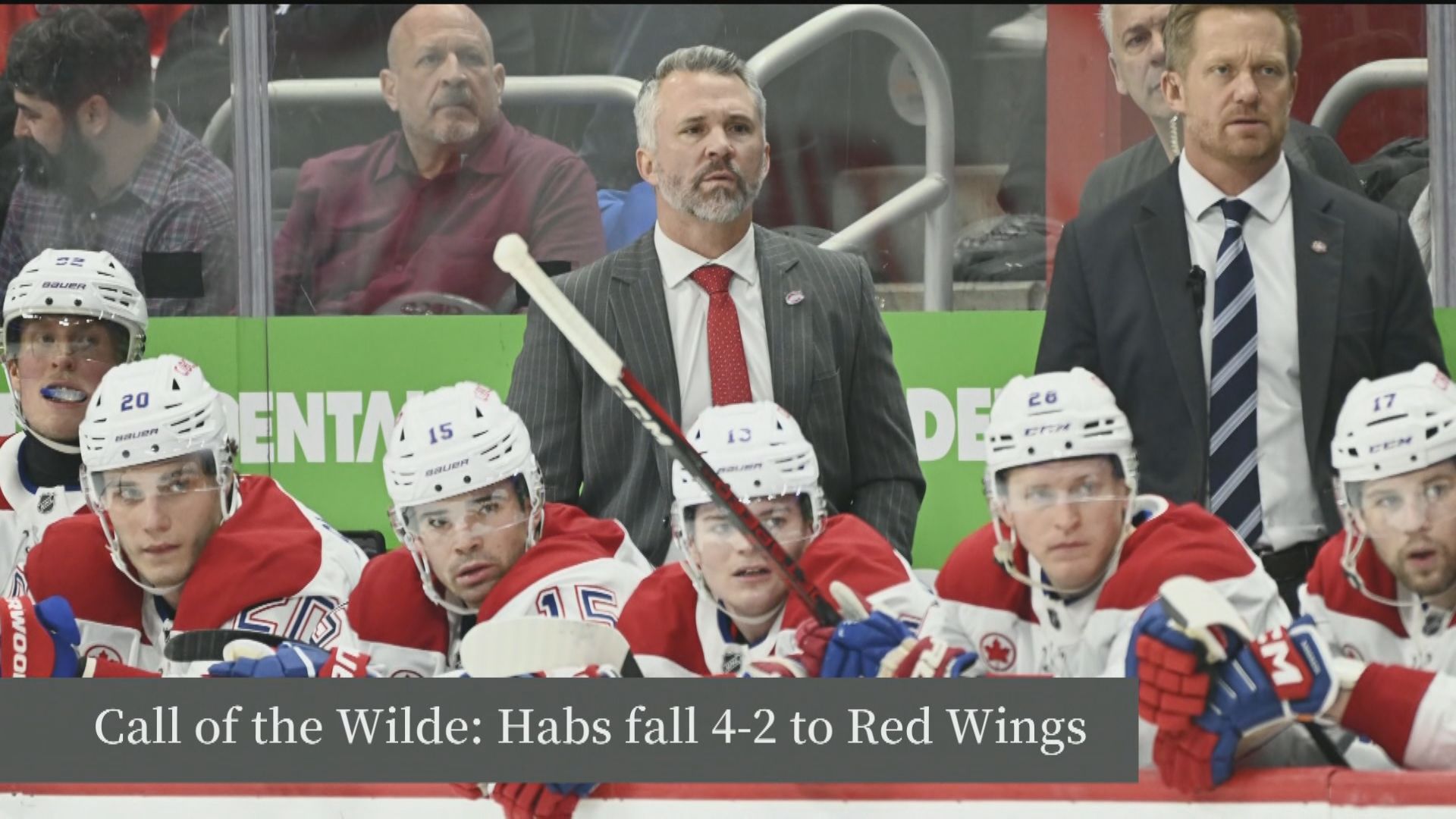Click to play video: 'Call of the Wilde: Habs fall 4-2 to Red Wings'