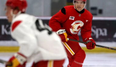 How can this Calgary kid impress at Flames rookie camp? By dabbling in the details