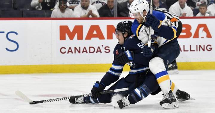 Winnipeg Jets forward Mark Scheifele out for Game 6 against St. Louis Blues - Winnipeg