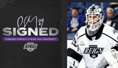 Ontario Reign | LA Kings Sign Pheonix Copley to 1-Year Contract