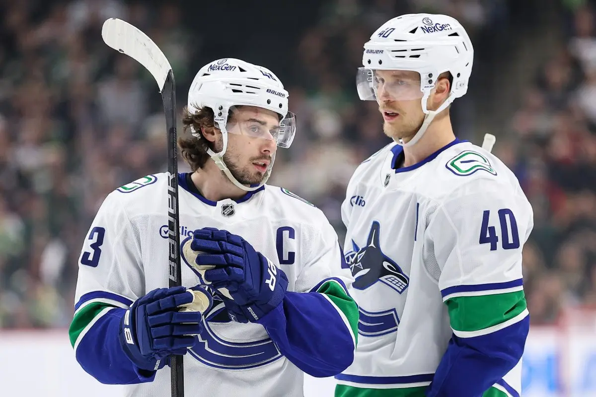 Vancouver Canucks Captain Quinn Hughes Delivers Telling Message About Elias Pettersson's Upcoming Se