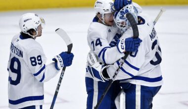 Matt Murray makes 25 saves for 1st NHL win in nearly 21 months as Maple Leafs beat Sabres 6-3