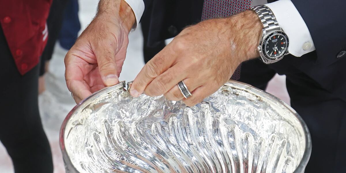 Florida Panthers crack Stanley Cup during celebrations