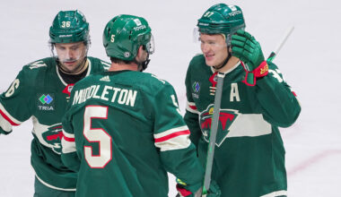 Minnesota Wild Injury Updates - Mostly Good News on Kaprizov, Spurgeon and Middleton