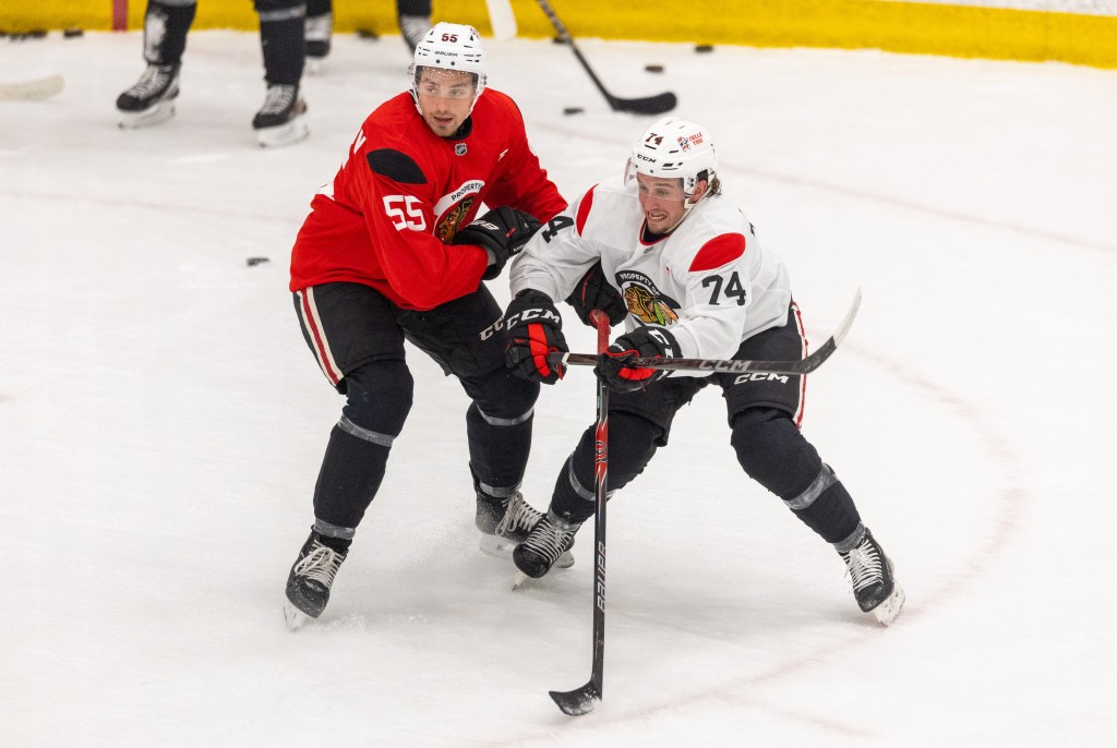Chicago Blackhawks rookie camp gets chippy on Day 2