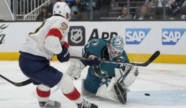 Aaron Ekblad scores in return from injury in the Panthers' 7-2 victory over the Sharks