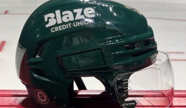 Minnesota Wild ink multiyear home helmet partnership with Blaze Credit Union
