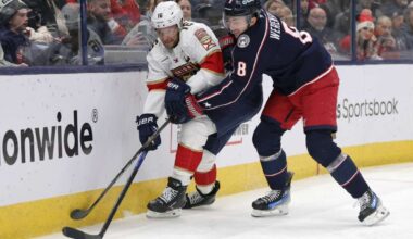 Barkov scores early in OT, Bobrovsky earns 49th career shutout and Panthers edge Blue Jackets 1-0