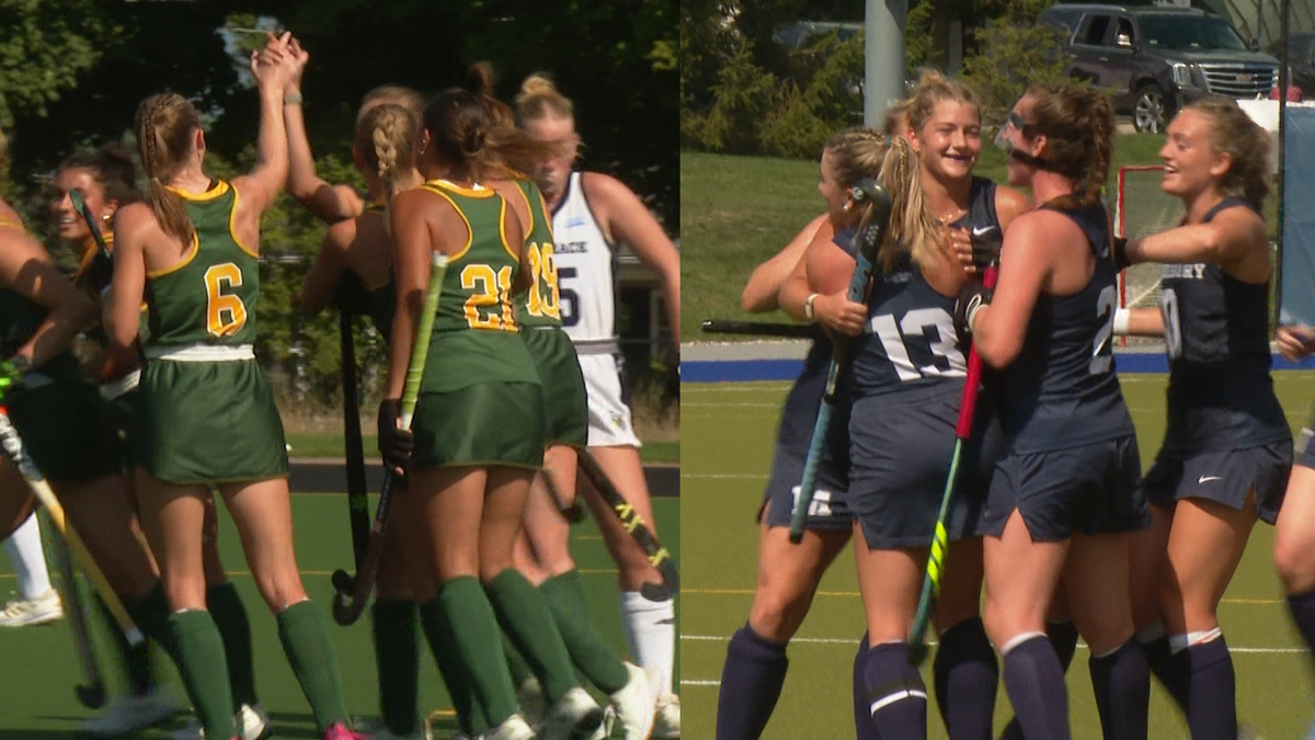 University of Vermont and Middlebury College field hockey offenses clicked on all cylinders