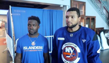 Two local hockey players participate in Islanders rookie camp