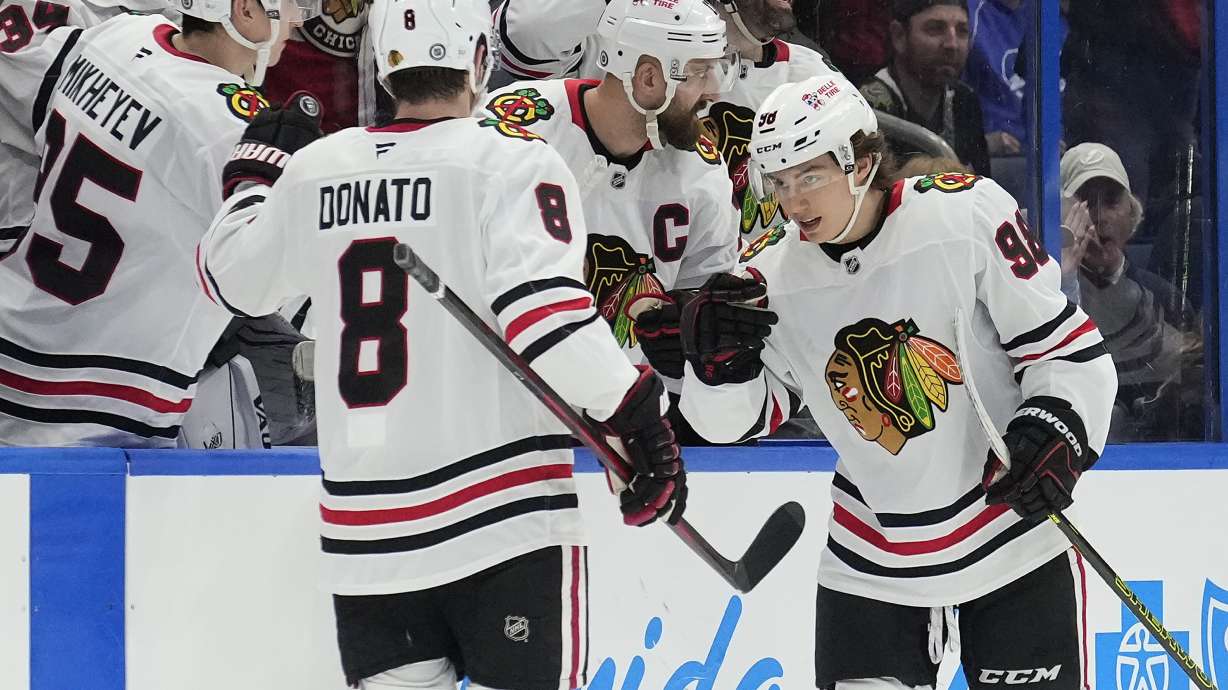 Connor Bedard's spectacular goal sparks Blackhawks to 4-1 win over Lightning