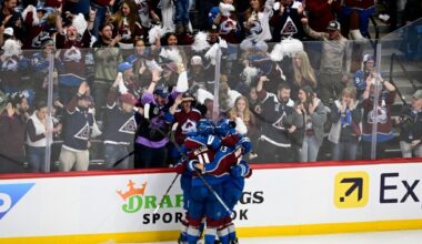 Avalanche equipment staff faces challenge with split-squad doubleheader