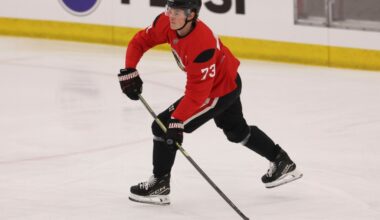 Lukas Reichel in 'prove it' mode at camp