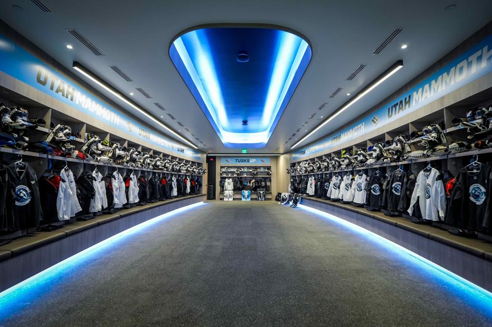 Utah Mammoth locker room