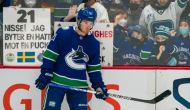 Concerning Moment for Vancouver Canucks as Nils Hoglander Exits Preseason Matchup With Injury