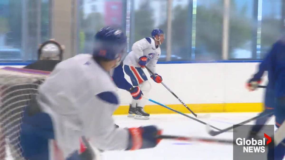 Click to play video: 'Edmonton Oilers training camp begins amid McDavid contract limbo'