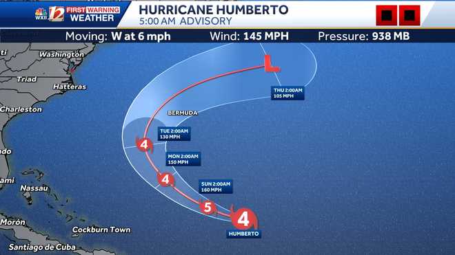 Tropical System Track: Humberto moving over the Atlantic, twin systems may roll close to the U.S. Coast this weekend tropical system track: humberto moving over the atlantic, twin systems may roll close to the u.s. coast this weekend